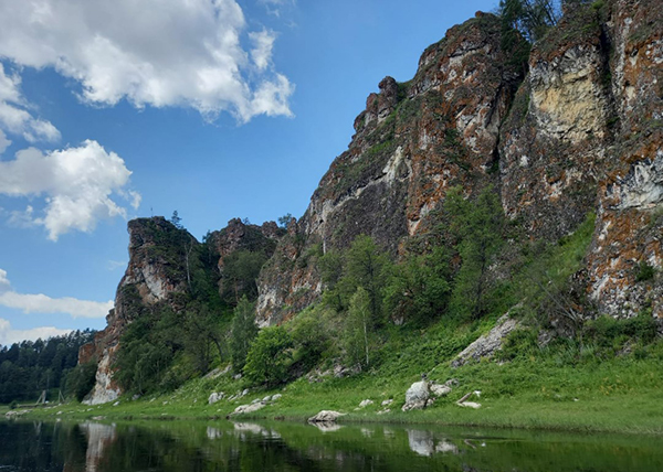 Поход по реке Агидель скалы