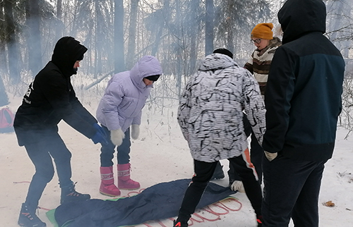 Установка палатки